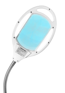LED Magnifying Floor Lamp with Adjustable Gooseneck - 1.75x Magnification 3 Diopter